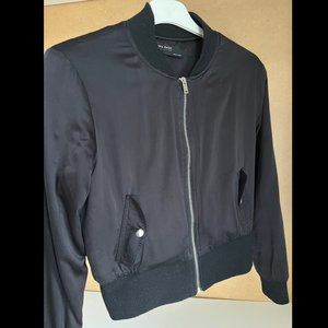 ZARA Basics Black Bomber Jacket